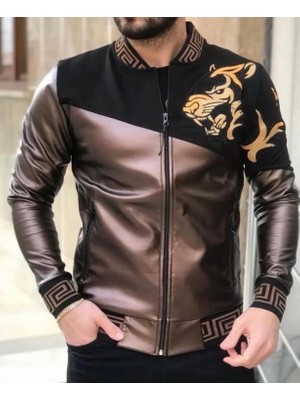 Aslanlı Deri Ceket