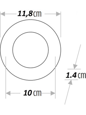 Horoz 6W Slim Kasa LED Spot Günışığı