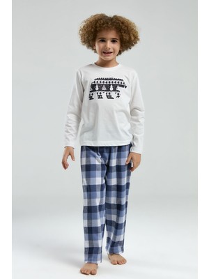 Rolypoly Erkek Çocuk Beyaz Pijama Takımı
