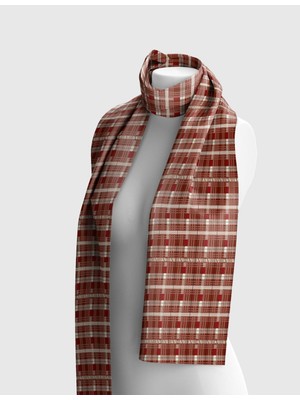 Inez Unısex Şal Bordo