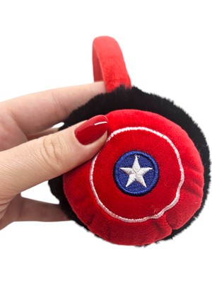 Captain America Peluş Kulaklık - Kaptan Amerika