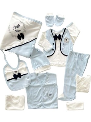 Zıpır 10 Parça Hastane Çıkışı Little Man Mavi 590-5700