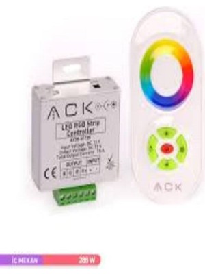 12V 18A 288W Dokunmatik Kumandalı LED Controller Rgb