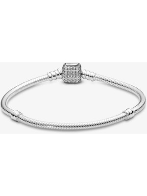 Pandora Gümüş Pavé Klipsli Bileklik 590723CZ-19CM