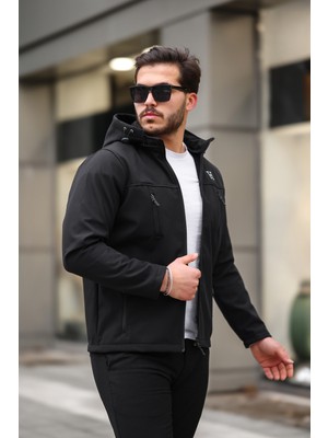 Comstar Erkek Içi Polarlı Su ve Rüzgar Geçirmez Softshell Spor Mont