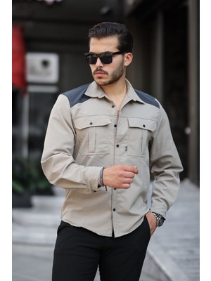 Paraşüt Kumaş Arka Patlı Gömlek