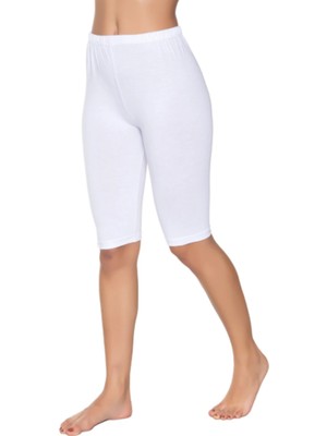 Gümüş Kadın Likralı Kısa Tayt 4032