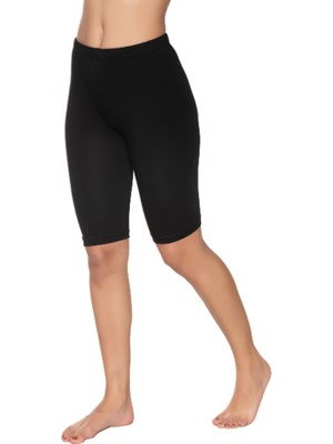 Gümüş Kadın Likralı Kısa Tayt 4032