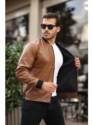 Erkek Yeni Sezon Deri Ceket