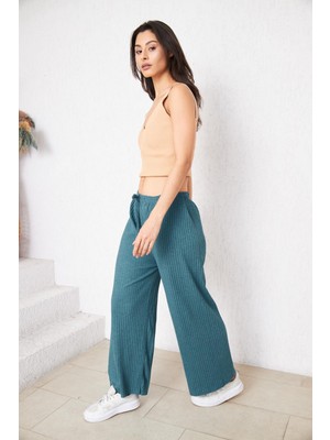 Comstarmoda Kadın Fitilli Rahat Pantolon&eşofman Gündelik