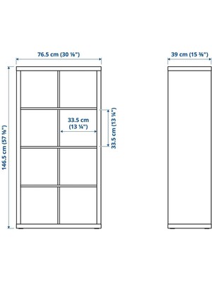 IKEA Modern Tasarım Beyaz Kitaplıklı Çalışma Masası