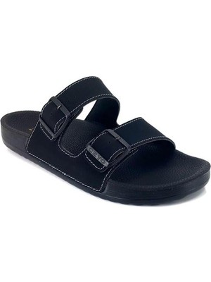 Bahama-10 Ceyo Erkek Ortopedik Terlik-Siyah
