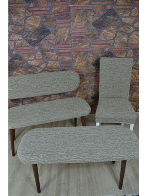 Kılıfteks Bench Puf 2 Sandalye Takım Kılıfı