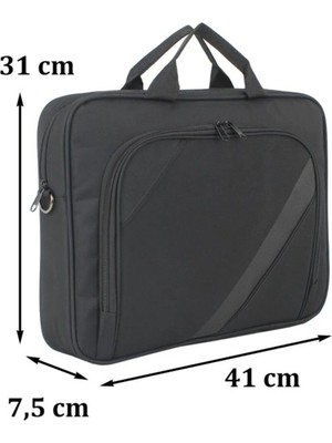 Case Club 2119 Laptop Bölmeli El Omuz Çantası Omuz Askılı 15.6 Inç