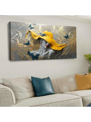Zevahir Mobilya Dekorasyon 120 X 60 Cm Kanvas Sanat Tablo
