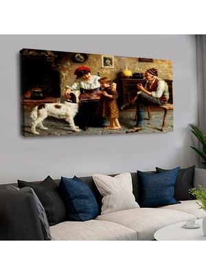 Zevahir Mobilya Dekorasyon 120 X 60 Cm Kanvas Orta Çağ Tablo