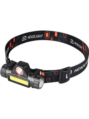 Ledarmy Cata CT-9120 Mir Kafa Lambası 200LM Fener LED USB Akkülü Şarjlı Su Geçirmez Cob Dağ Gece Balıkçılık