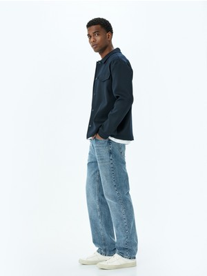 Normal Bel Straight Fit Kot Pantolon - Mark Jean