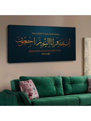Zevahir Mobilya Dekorasyon Zevahir 120x60 Kanvas Dini Ayet Tablo