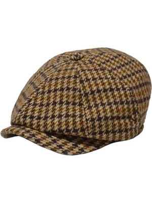 Hat Factory Unisex Ingiliz Tarzı Kareli Gatsby Kasket Şapka