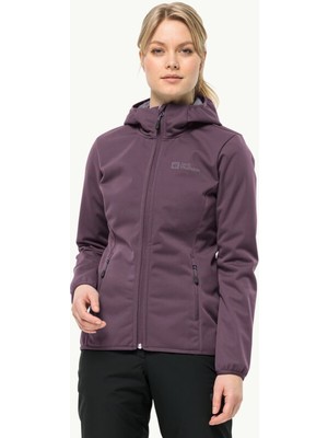 Jack Wolfskin Mor Erkek Kapüşon Yaka Regular Fit Ceket 1307481-I0081WINDHAIN Hoody W