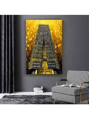 Zevahir Mobilya Dekorasyon Kabe Kapısı Dini Kanvas Tablo