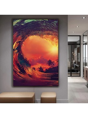 Zevahir Mobilya Dekorasyon Tsunami Kanvas Tablo
