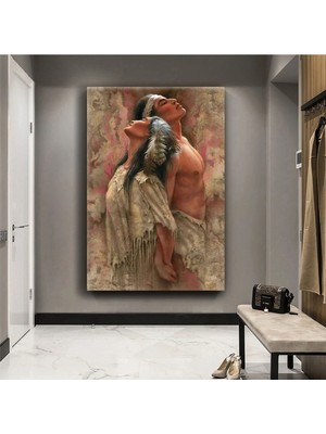 Zevahir Mobilya Dekorasyon Kızıldereli Aşıklar Kanvas Tablo