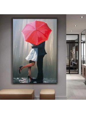 Zevahir Mobilya Dekorasyon Paris Aşıkları Kanvas Tablo