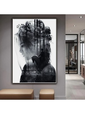 Zevahir Mobilya Dekorasyon Orman Kanvas Tablo