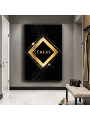 Zevahir Mobilya Dekorasyon Şükret Dini Kanvas Tablo