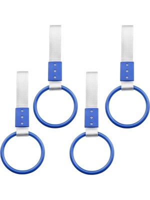 Caraks Araç Içi Tutamaç Yuvarlak El Tutamağı Askılık Fonksiyonel Tofaş Dolmuş Otobüs Ofis Ev Mavi 4 Adet