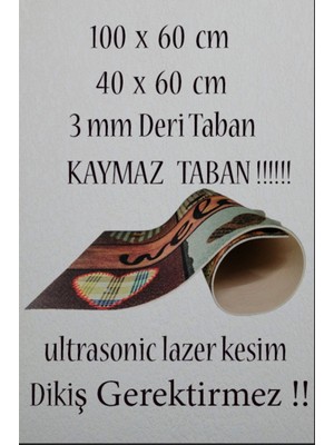 Warpella Dikdörtgen Desenli 2 'li Banyo Paspas Takimi,kaymaz Taban,dijital Baskili