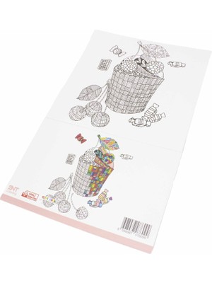 Mandala Boyama Zarf Yapraklı 24x23 cm - 2