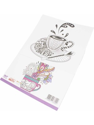 Mandala Boyama Zarf Yapraklı 24x23 cm - 3