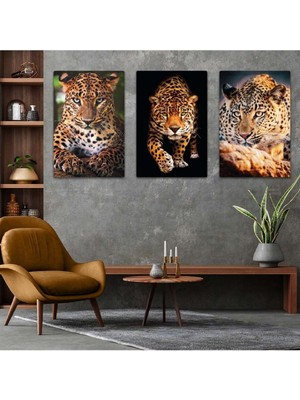 Çita 3'lü Mdf Tablo Set