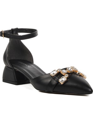 Ayakmod  Siyah Kadın Abiye Ayakkabı