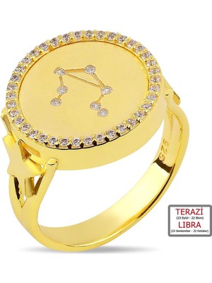 Kuyumcudukkanı Zirkontaşlı"terazi Burcu"yüzük