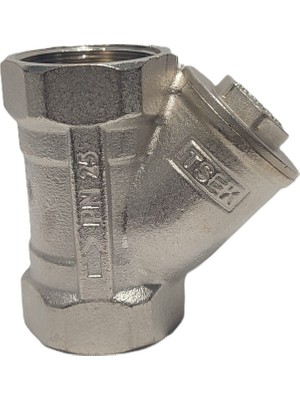 Kalde 11/4" Sarı / Krom Pislik Tutucu Su Filtresi DN32 - Threaded Strainer