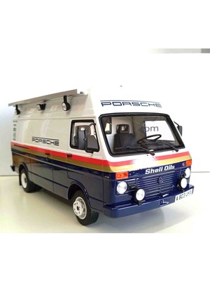 Otto Dianomi Otto 1:18 Ölçek 1984 Volkswagen T35 Rothmans Porsche Team Asistance Minibüs ( Reçine) Kapalı Gövde Limitli Model