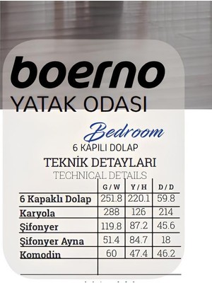 Dekorbizden Boerno Yatak Odası Takımı