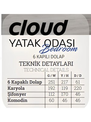 Dekorbizden Cloud Yatak Odası Takımı