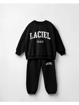 Laciel Sloganlı Unisex 2'li Alt Üst Takım