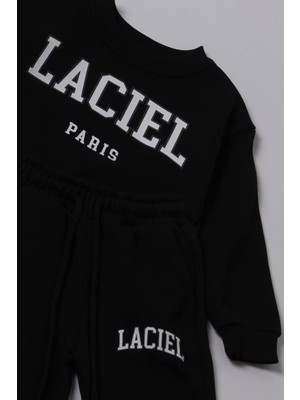 Laciel Sloganlı Unisex 2'li Alt Üst Takım