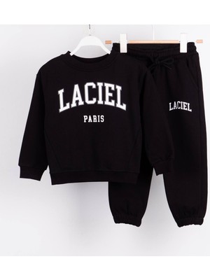 Laciel Sloganlı Unisex 2'li Alt Üst Takım