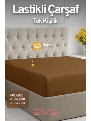 Eve Tekstil Fitted Yüksek  Penye Kumaş Tek Kişilik Lastikli Çarşaf