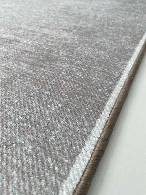 Carpettex Modern Şönil Dokuma Taban Geometrik Desenli Gri Beyaz Halı