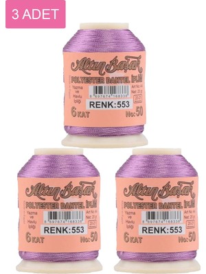 Altınbaşak 3 Adet  Oya ve Dantel İpi 20 gr - No: 553