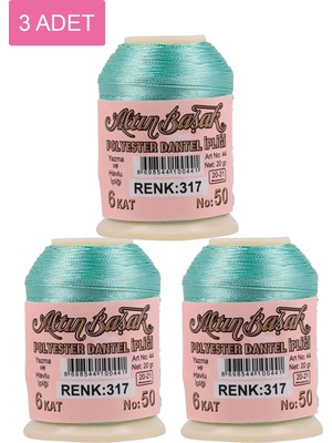 Altınbaşak 3 Adet  Oya ve Dantel İpi 20 gr - No: 317