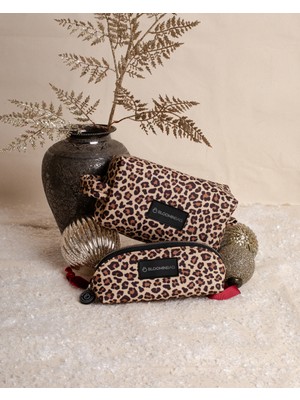 BloominBag Earthy Leopard Makyaj Çantası / Kalem Kutusu